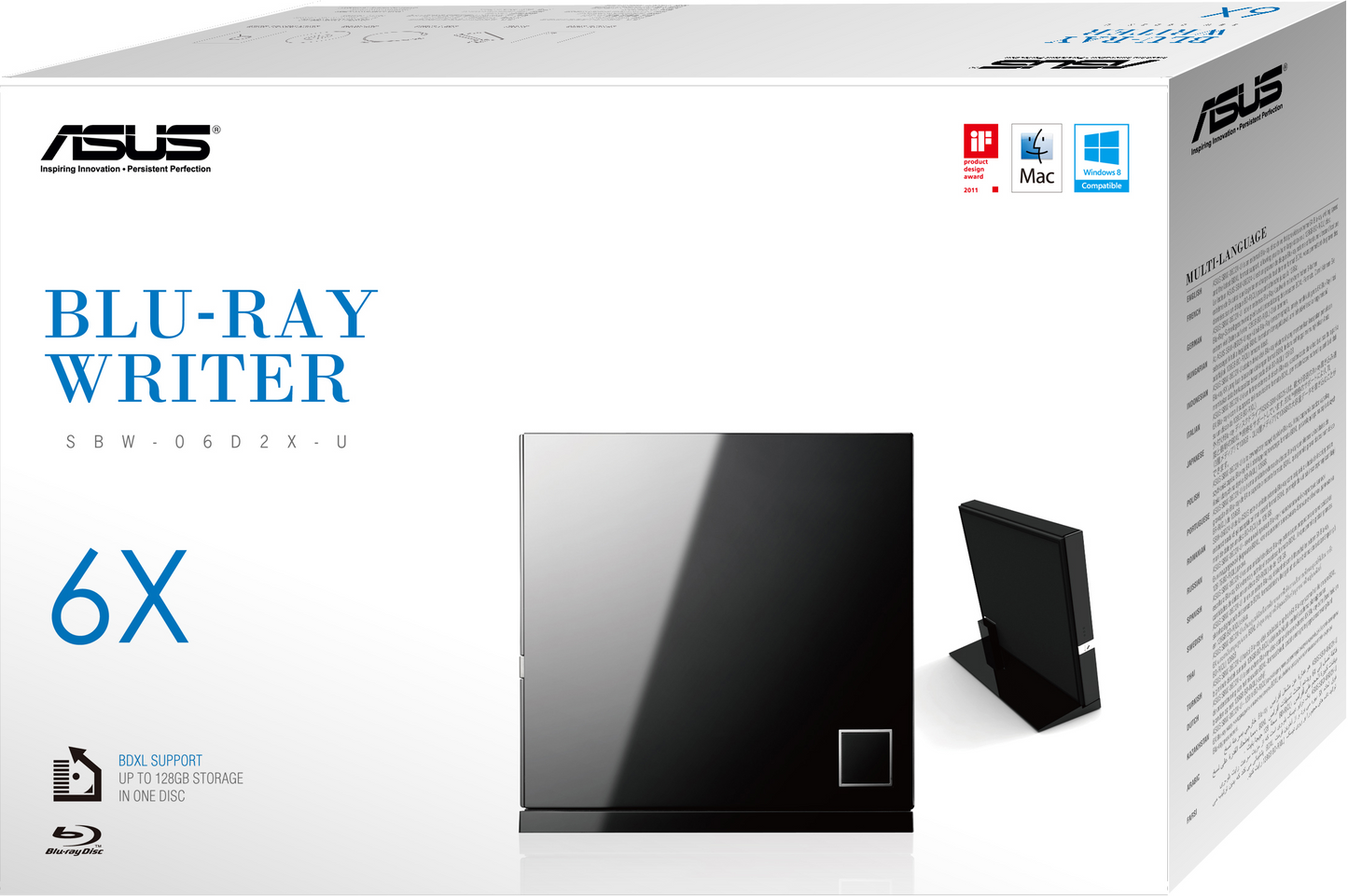 ASUS SBW-06D2X-U External 4K UHD Blu-ray Burner FLASHED FIRMWARE